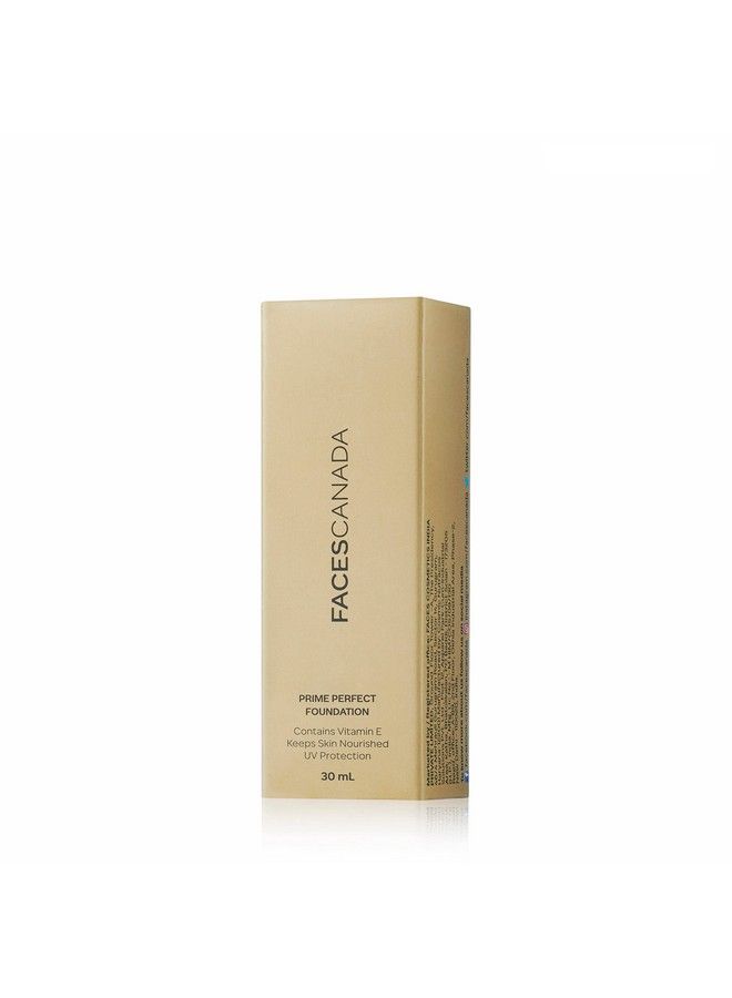 Prime Perfect Cream Foundation Flawless Matte Finish Blends Easily Hydrated Skin With Hyaluronic Acid And Vitamin E Longwear Soft Natural Glow Beige 03 30 Ml