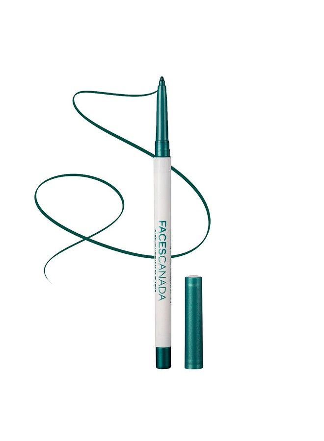 Faces Canada Ultime Pro Twist Eye Kajal Liner Green 0.35G ; High Impact Intense Color In 1 Stroke ; 24Hr Long Stay ; Matte Finish ; Soft Texture ; Waterproof & Smudgeproof ; Made With Carnauba Wax