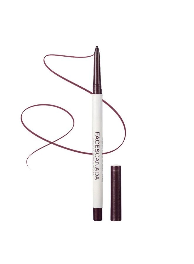 Faces Canada Ultime Pro Twist Eye Kajal Liner Plum 0.35G ; High Impact Intense Color In 1 Stroke ; 24Hr Long Stay ; Matte Finish ; Soft Texture ; Waterproof & Smudgeproof ; Made With Carnauba Wax