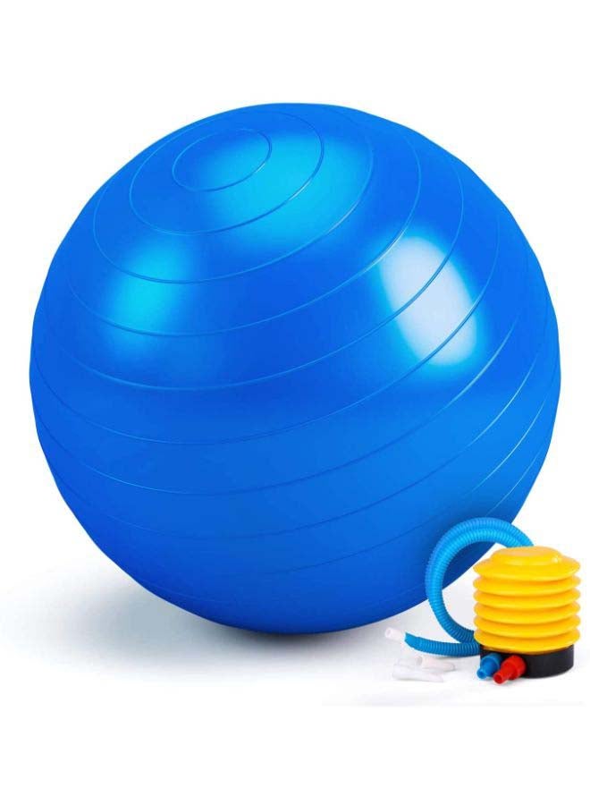 Yoga Gym Swiss Ball with 3-Piece Resistance Band Set 65cm