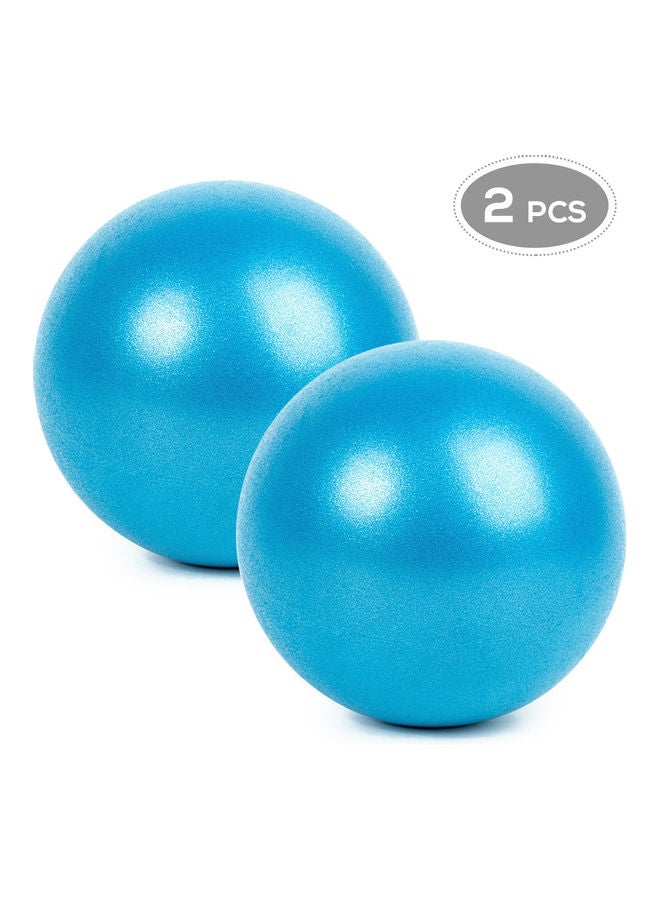 2-Piece Anti-burst Thick Stability Yoga Ball 25cm