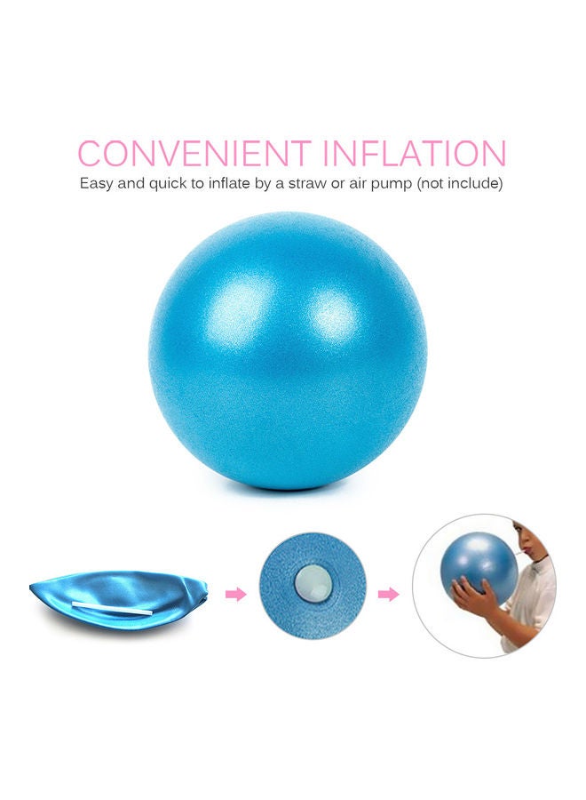 2-Piece Anti-burst Thick Stability Yoga Ball 25cm