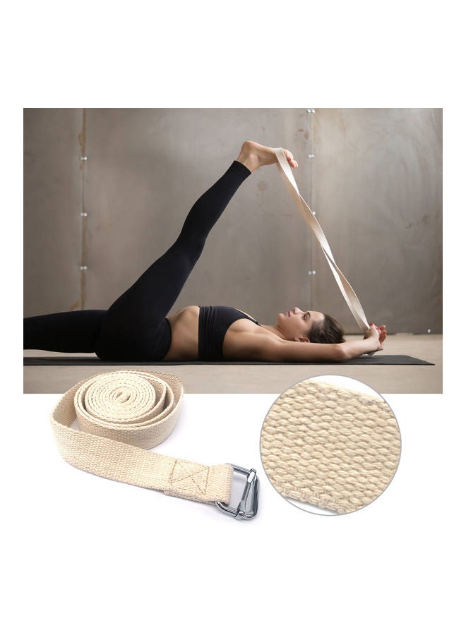 Yoga Stretching Strap with Metal Ring 3.0meter