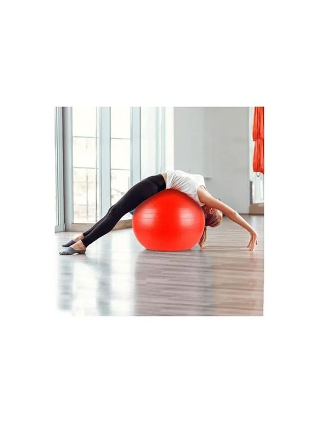 Yoga Ball Exercise Fitness Heavy Duty Anti-Burst Red 85cm
