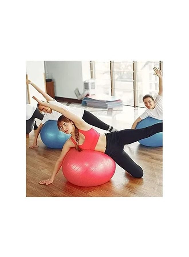 Yoga Ball Exercise Fitness Heavy Duty Anti-Burst Red 85cm