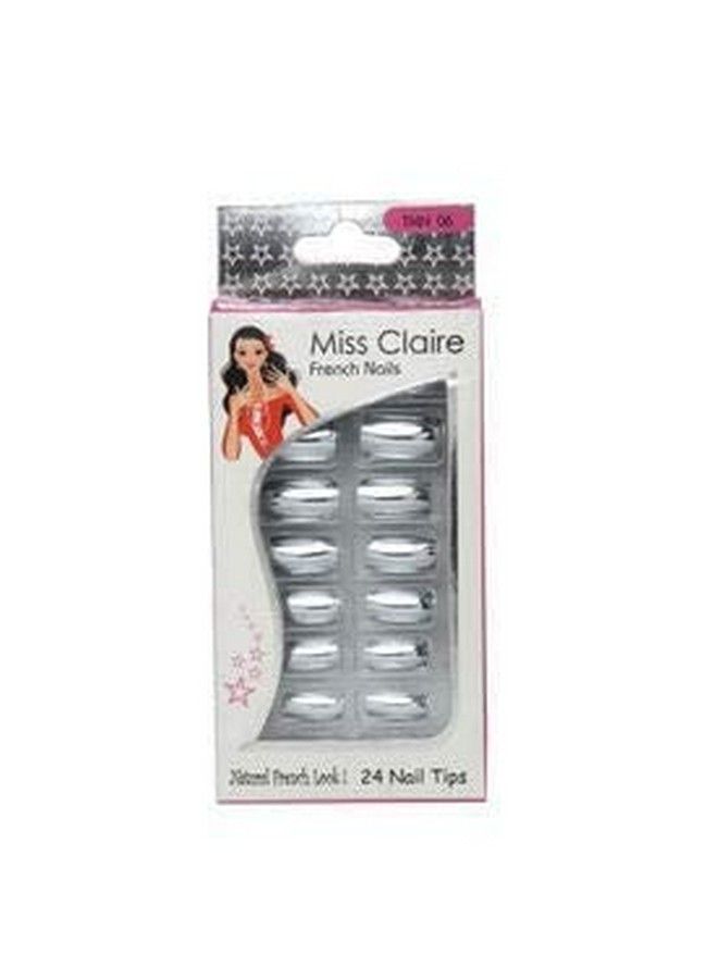 Miss Claire Miss Claire French Nails 24 Tmn06 (Ecp 17) Silver 1 Count