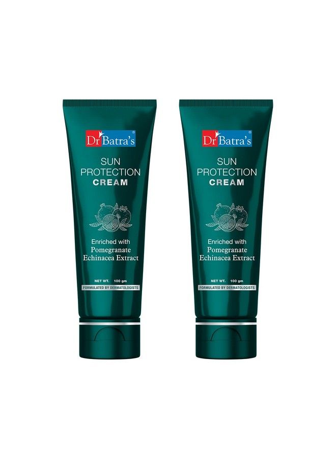 Sun Protection Cream Sunscreen Spf 30 Enriched With Echinacea Suitable For Indian Condition Prevention From Skin Ageing 100G Pack Of 2