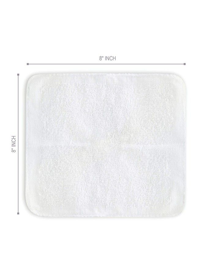 Oshibori Moist Terry Cotton Refreshment Towels (25 Pack 8 X 8 Inches) White Scented Premoistened Essential Oil Infused Towel To Use Hot Or Cold Lemon Scent