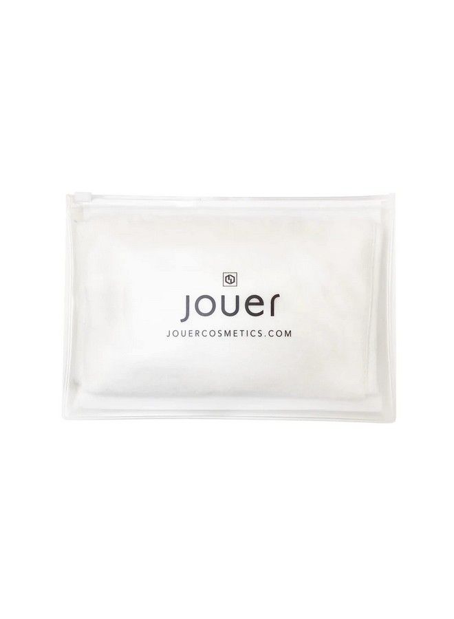 Microfiber Face Towel & Pouch Microfiber Towel Reusable Makeup Remover Makeup Eraser Cloth Wash Wet Remove Clean Paraben Gluten & Cruelty Free Vegan Friendly White