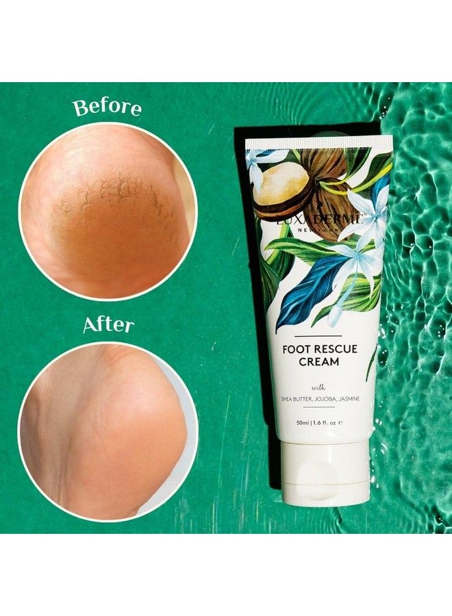 Moisturizing Foot Rescue Cream With Shea Butter Jojoba & Jasmine For Softening Restore Cracked & Chapped Dry Feet 50 Ml (Pack Of 1)