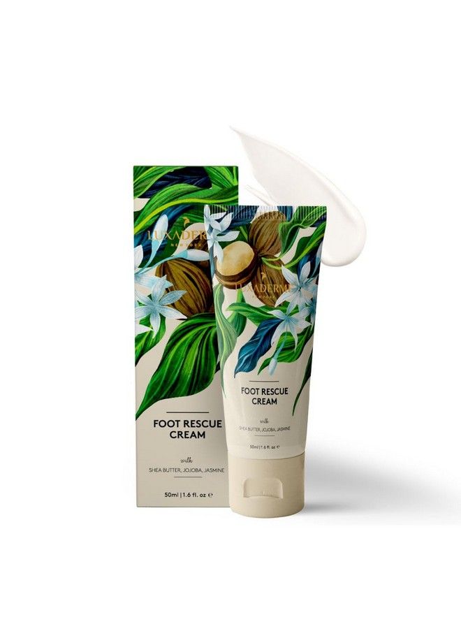 Moisturizing Foot Rescue Cream With Shea Butter Jojoba & Jasmine For Softening Restore Cracked & Chapped Dry Feet 50 Ml (Pack Of 1)