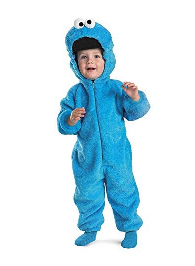 Cookie Monster Deluxe Twosided Plush Jumpsuit Costume Small (2T)