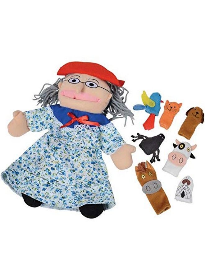 There Was An Old Lady Who Swallowed A Fly Finger Puppet And Props Set Visual Learning Toy Sensory Play Interactive Storytelling Use With Puppet Theater 3 Years & Older