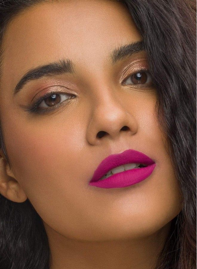 Mettle Liquid Lipstick 02 Vega (Deep Fuchsia) 7 Gms Creamy Lightweight Lipstick Lasts Up To 14 Hours