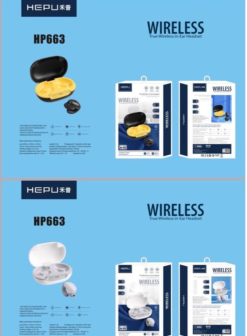 HEPU True Wireless in-Ear Headset