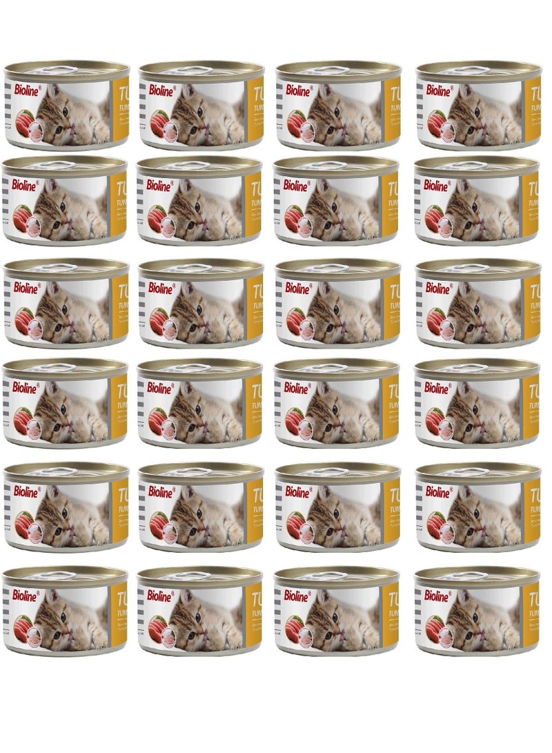 Tuna With Chicken Can Cat Wet Food 24X80g