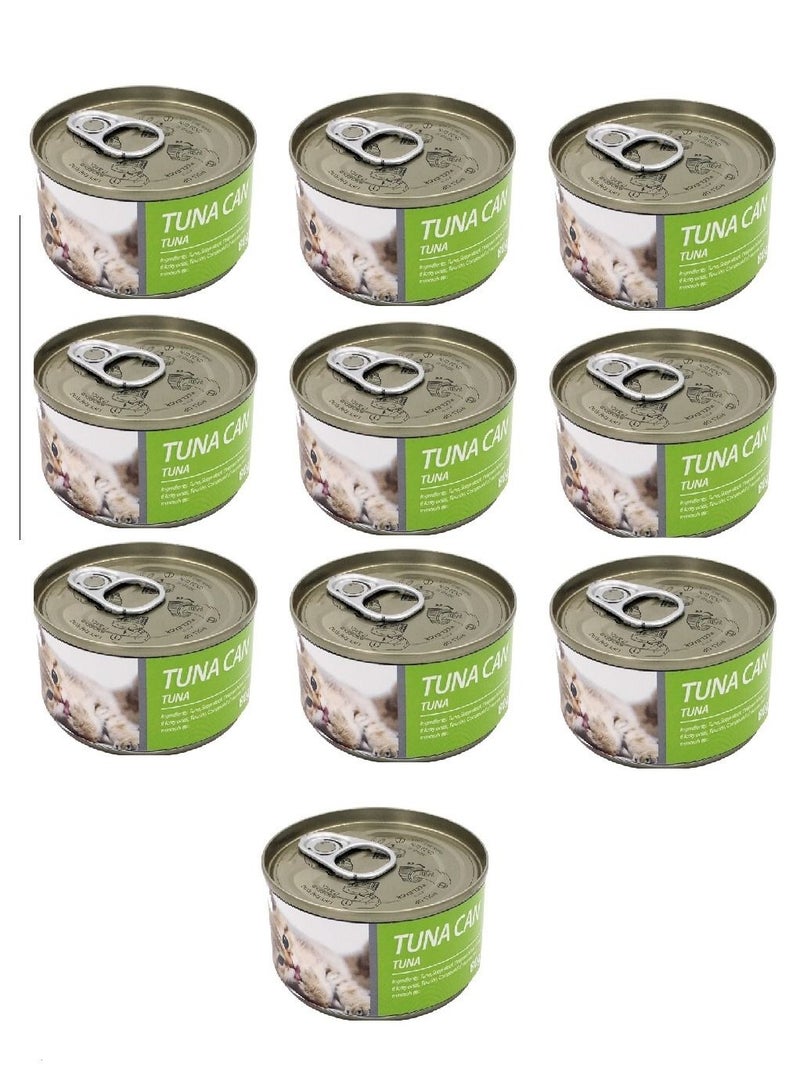 Tuna Can Wet Food For Cats 10X80g