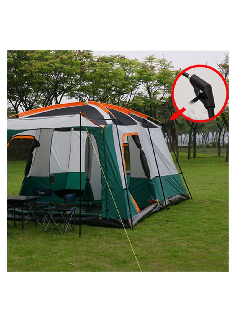 Toby's Camping Tent with 2 Extra Dark Sleeping Cabins for 5-12 Person Outdoor Double Layer Family Tent Waterproof Windproof Beach Tent Sun Shelter Dome Tent for Festivals Garden