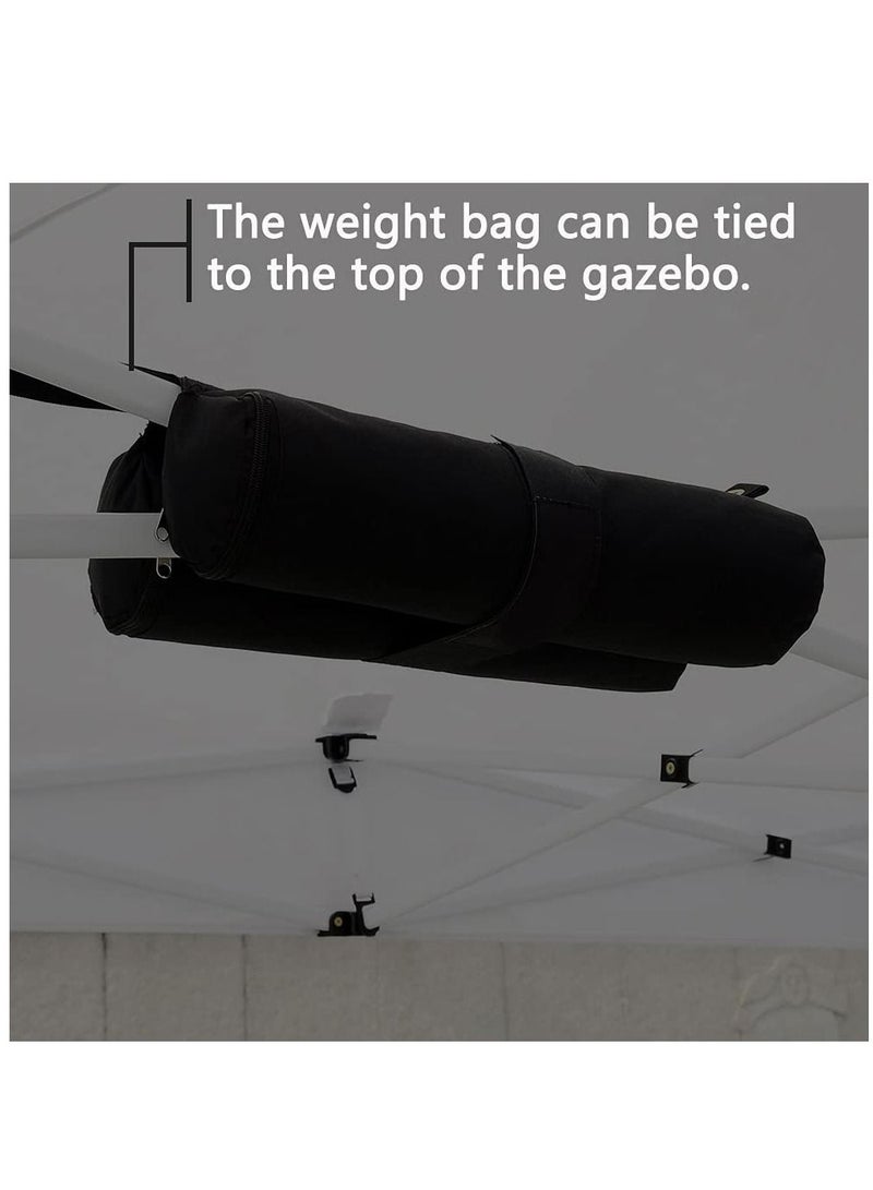 4 Pack Gazebo Weights Bags, Sandbag Weight 1680D Heavy Duty Sand Bags with Buckle, Tent for Pop up Canopy Sun Shades, Umbrella, Trampolines Feet Bag