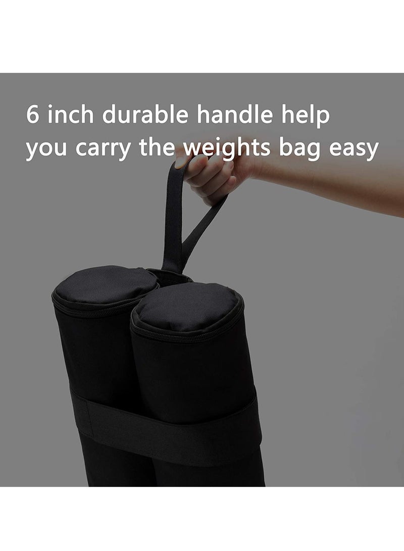 4 Pack Gazebo Weights Bags, Sandbag Weight 1680D Heavy Duty Sand Bags with Buckle, Tent for Pop up Canopy Sun Shades, Umbrella, Trampolines Feet Bag