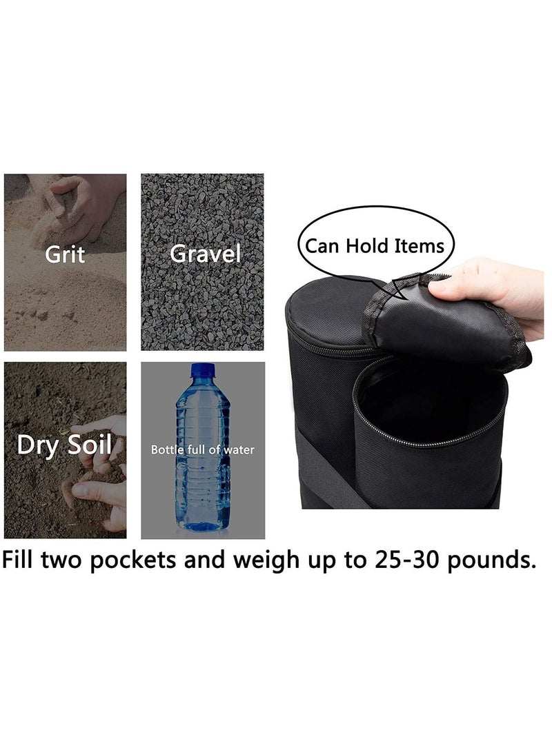 4 Pack Gazebo Weights Bags, Sandbag Weight 1680D Heavy Duty Sand Bags with Buckle, Tent for Pop up Canopy Sun Shades, Umbrella, Trampolines Feet Bag