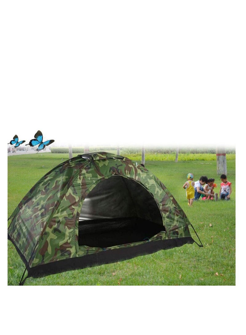 Tent Camouflage Patterns Camping Backpacking for Hiking Outdoor Equipment Lightweight Single Person with Carry Bag