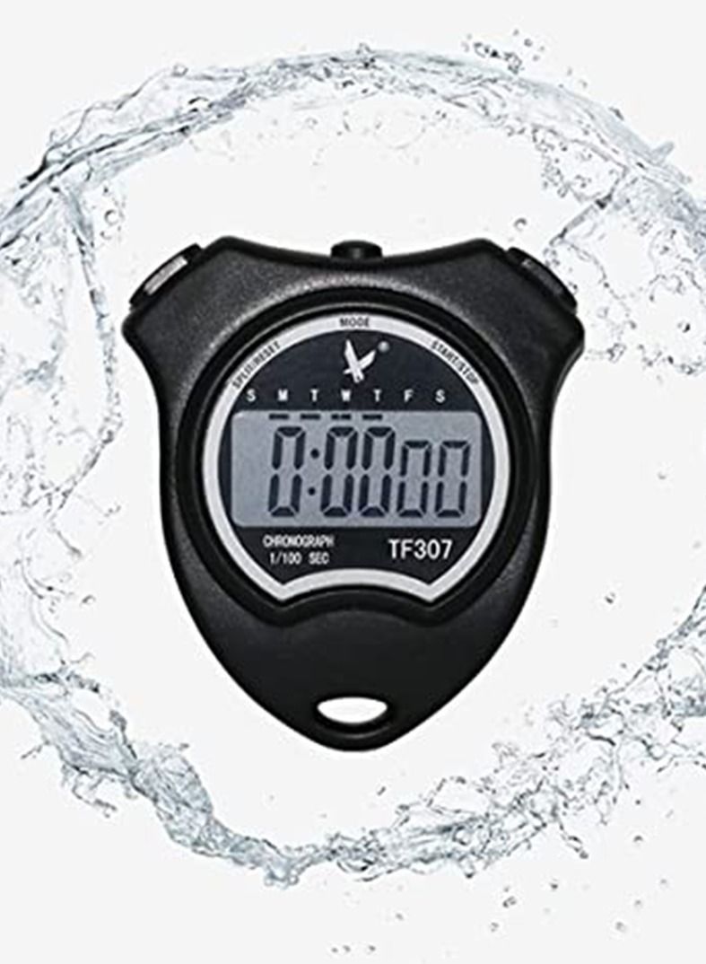 Timer, Professional Digital Sports Stopwatch Shockproof with Extra Large Number Display, Great for School Community or Personal, Track Field Events and Swim