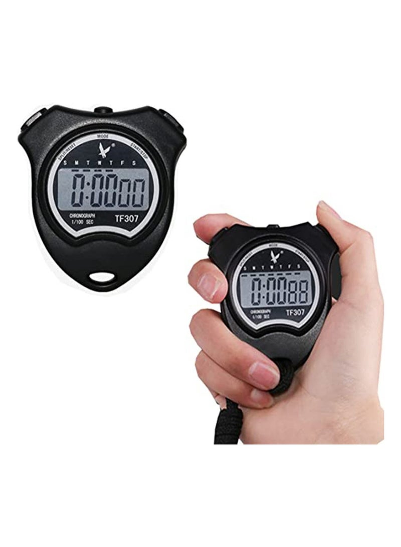 Timer, Professional Digital Sports Stopwatch Shockproof with Extra Large Number Display, Great for School Community or Personal, Track Field Events and Swim
