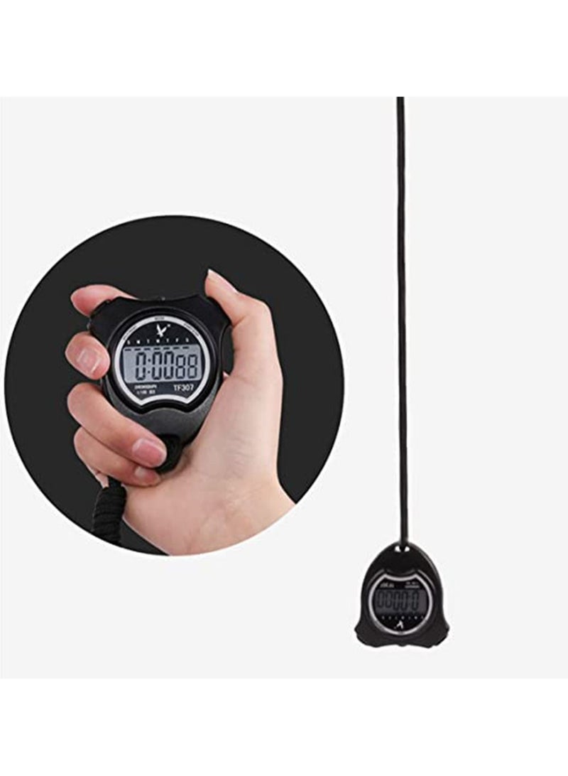 Timer, Professional Digital Sports Stopwatch Shockproof with Extra Large Number Display, Great for School Community or Personal, Track Field Events and Swim