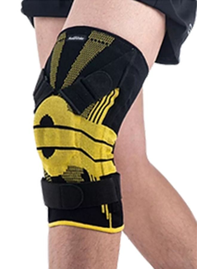 HJ K01 Wing Professional External Stabilized Patella Knee Brace Yellow/M