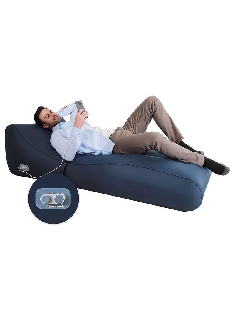 One Key Automatic Inflatable Air Lounger Outdoor Portable Camping Sofa Cushion Bed