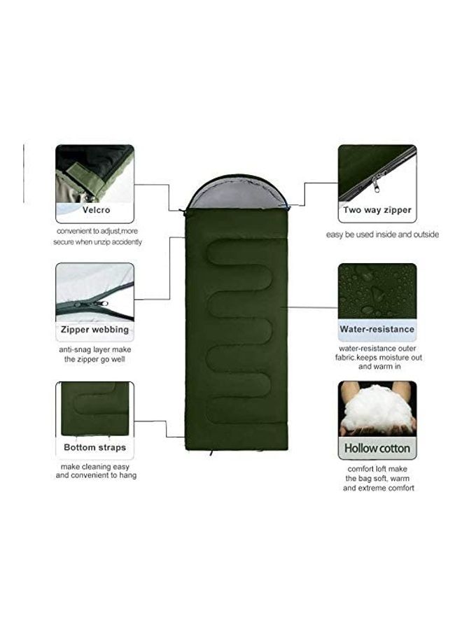 Lightweight Cotton Sleeping Bag For Camping 180x75x10cm