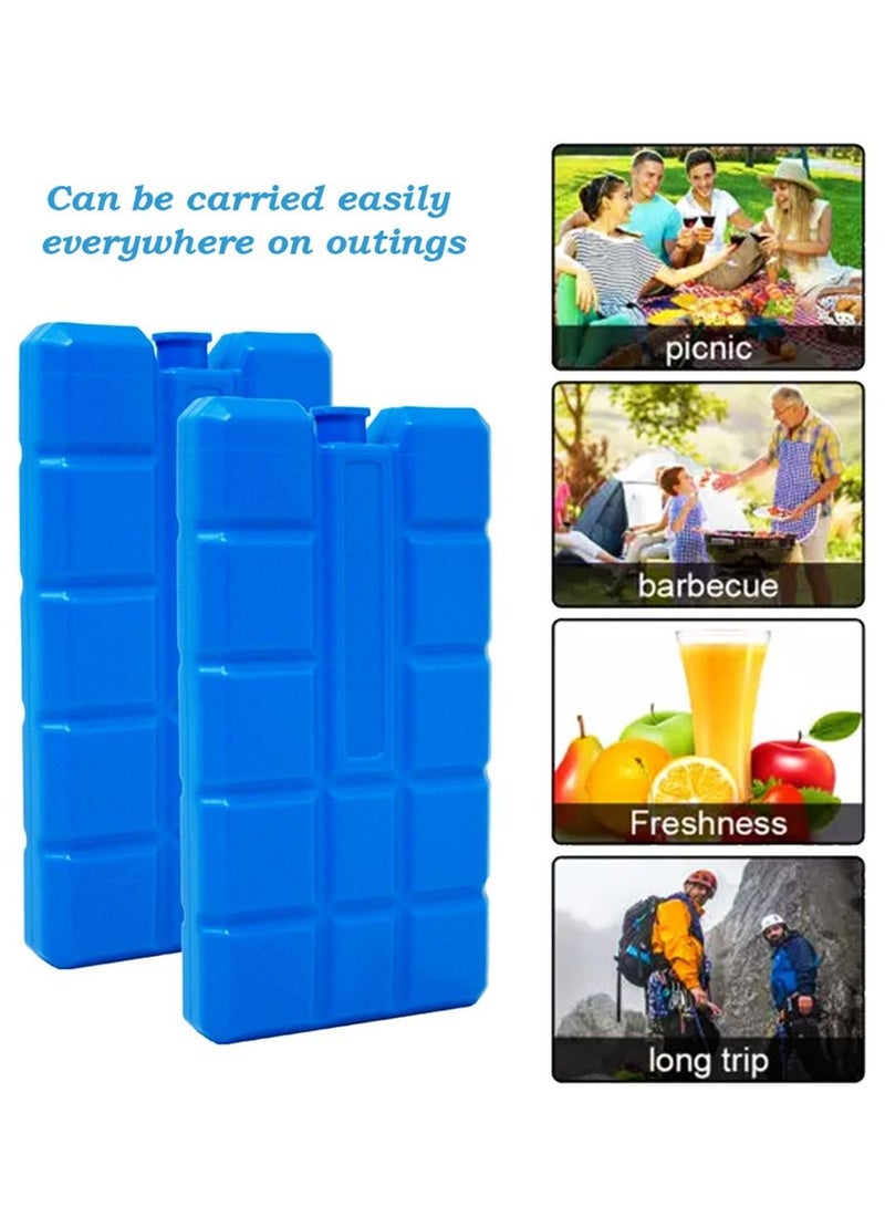Reusable Ice Packs for Lunch Boxes or Coolers Ice Pack Bricks Freezer Blocks Freezer Packs (Pack of 2)