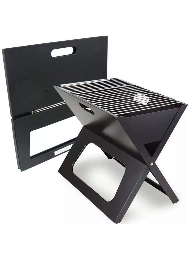 Folding Charcoal Barbecue Grill BBQ Portable Thicken X-type Carbon Mini Grill Vertical Household Outdoor Oven Camp Grills