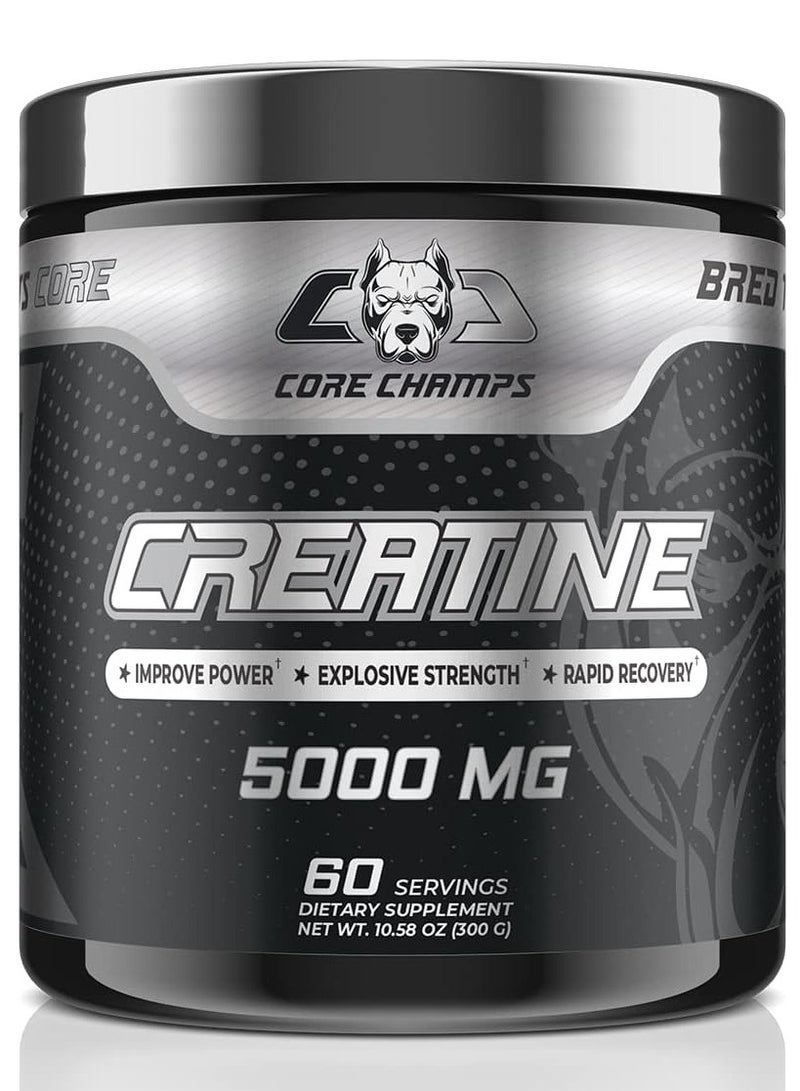 Core Champs Creatine 5000mg 300g Unflavored 60 Servings