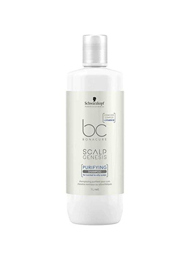 Bonacure Scalp Genesis Shampoo Purify With Stemcode Complextm And Vitamin B3 Derivate ; For Oily Scalps ; 1000 Ml