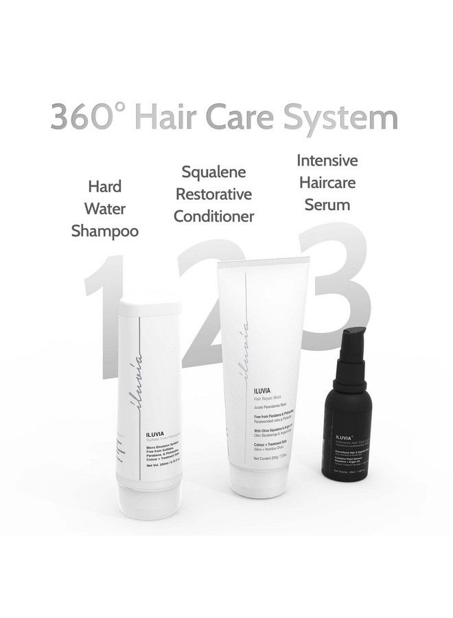Professional Sulfate Free Shampoo 200Ml & Intensive Haircare Liquid Hair Serum 50Ml ; (Dryness Defense Duo)