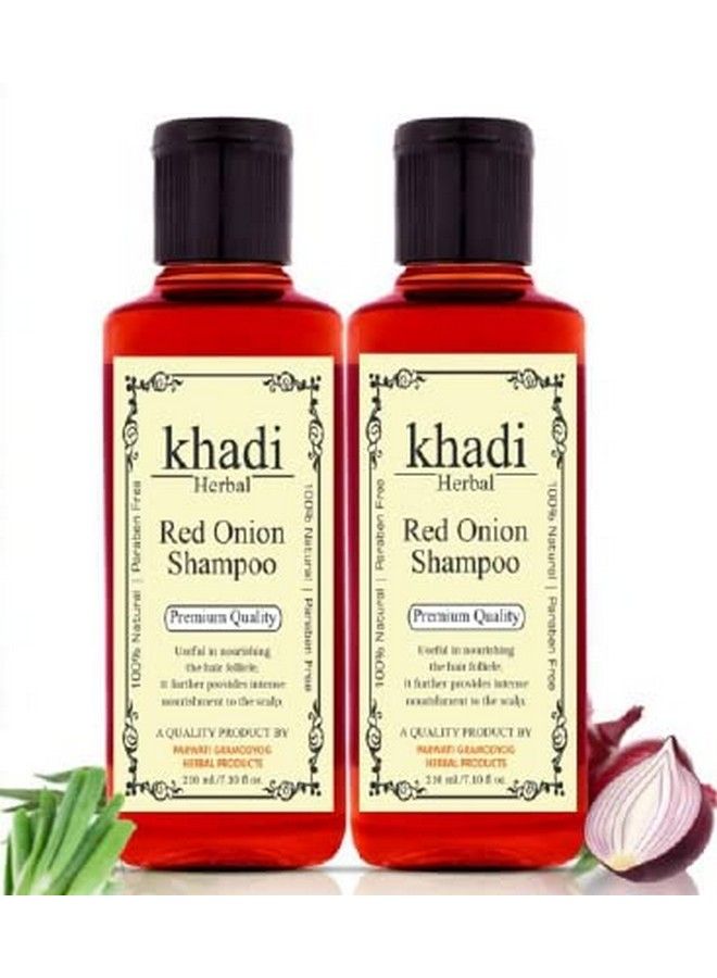 Red Onion Shampoo For Fresh Strong And Shining Hair Hair Fall Control Hair Strengthening ; Paraben Free Natural (210 Ml)