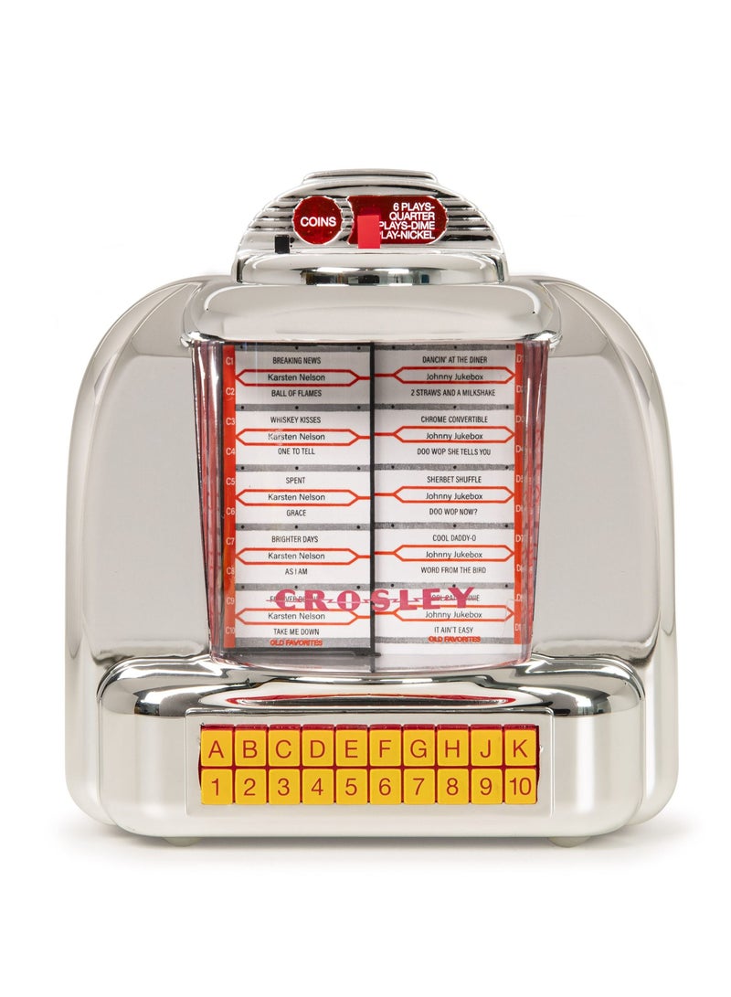 Crosley Diner Jukebox Tabletop Radio Silver