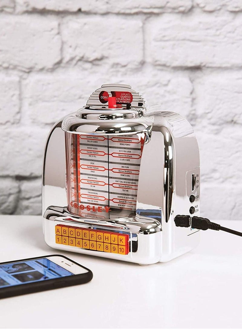 Crosley Diner Jukebox Tabletop Radio Silver
