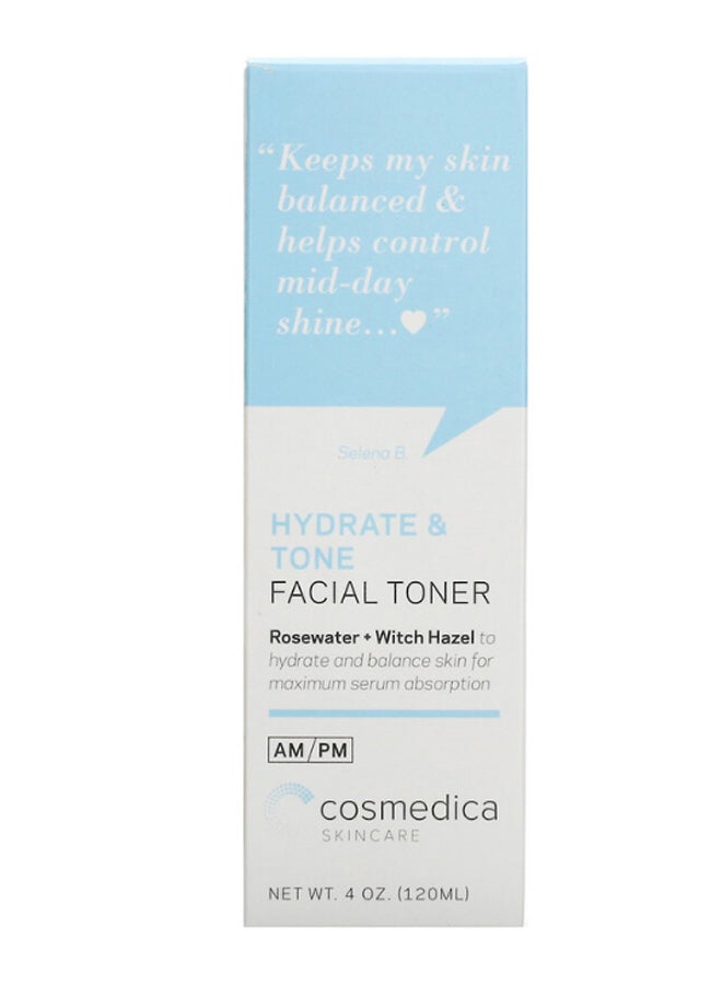 Rosewater And Witch Hazel Hydrate Facial Toner 120ml