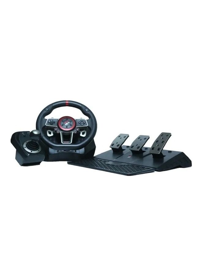 Flashfire Suzuka 900R Racing Wheel set with Clutch Pedals and H-shifter for PC, PS3, PS4, Xbox 360, XBOX ONE and Nintendo Switch