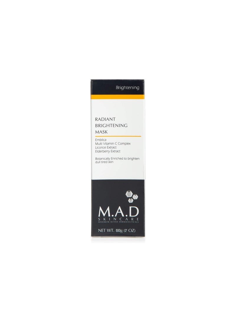 M.A.D SKINCARE RADIANT BRIGHTENTING MASK 60