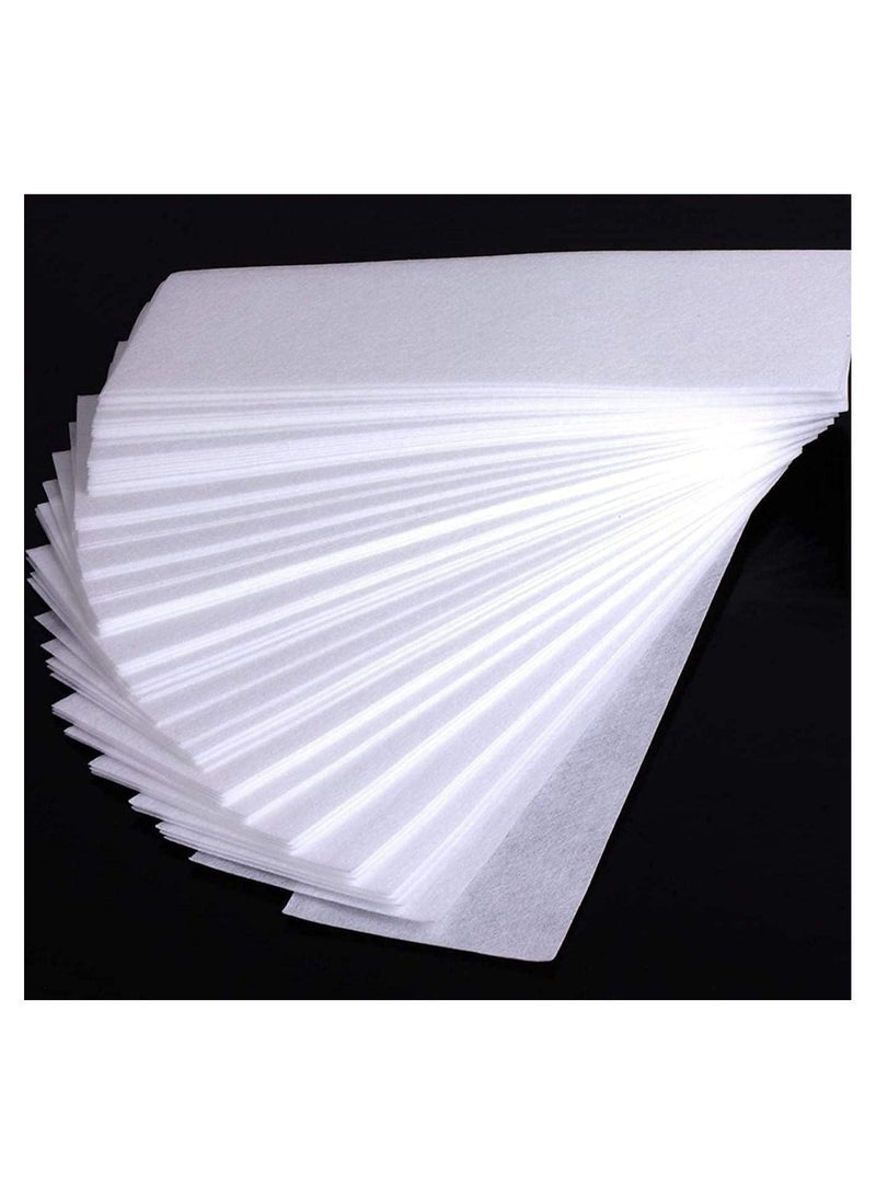 Depilatory Paper Non Woven Epilator Paper Depilatory Hair Removal Wax Strip WHITE 500 Pieces