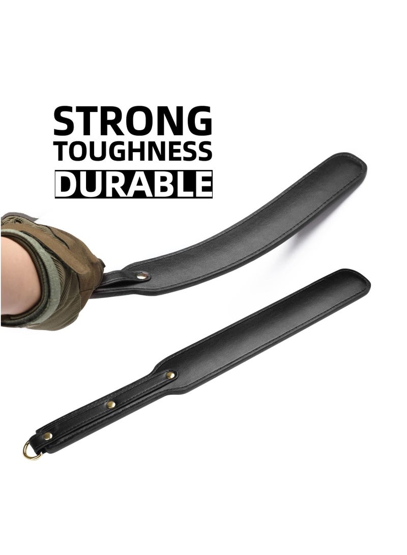 Riding Crop for Horses, Durable Leather Paddle 18'' Lightweight Equestrian Crops