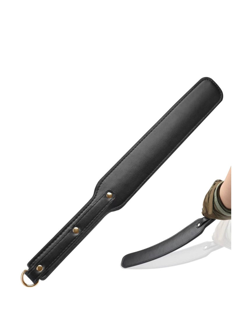 Riding Crop for Horses, Durable Leather Paddle 18'' Lightweight Equestrian Crops