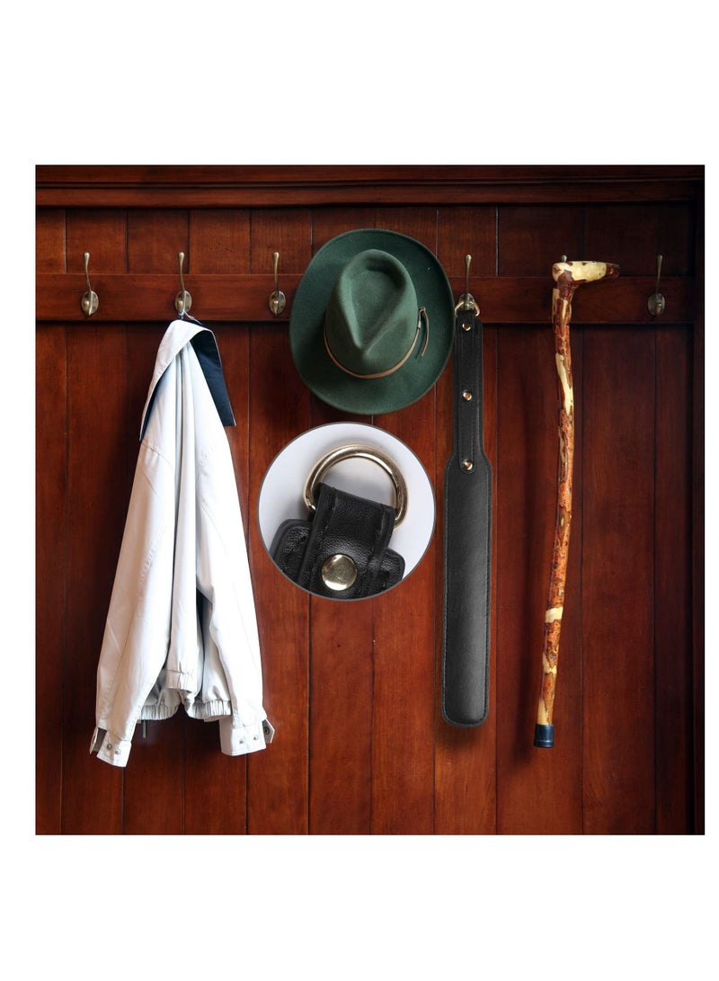 Riding Crop for Horses, Durable Leather Paddle 18'' Lightweight Equestrian Crops