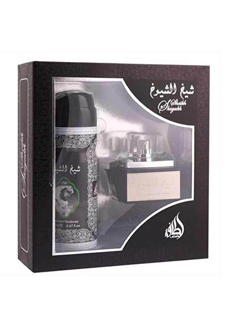 Sheikh Al Shuyukh Gift Set EDP 50ml and 200ml Deo