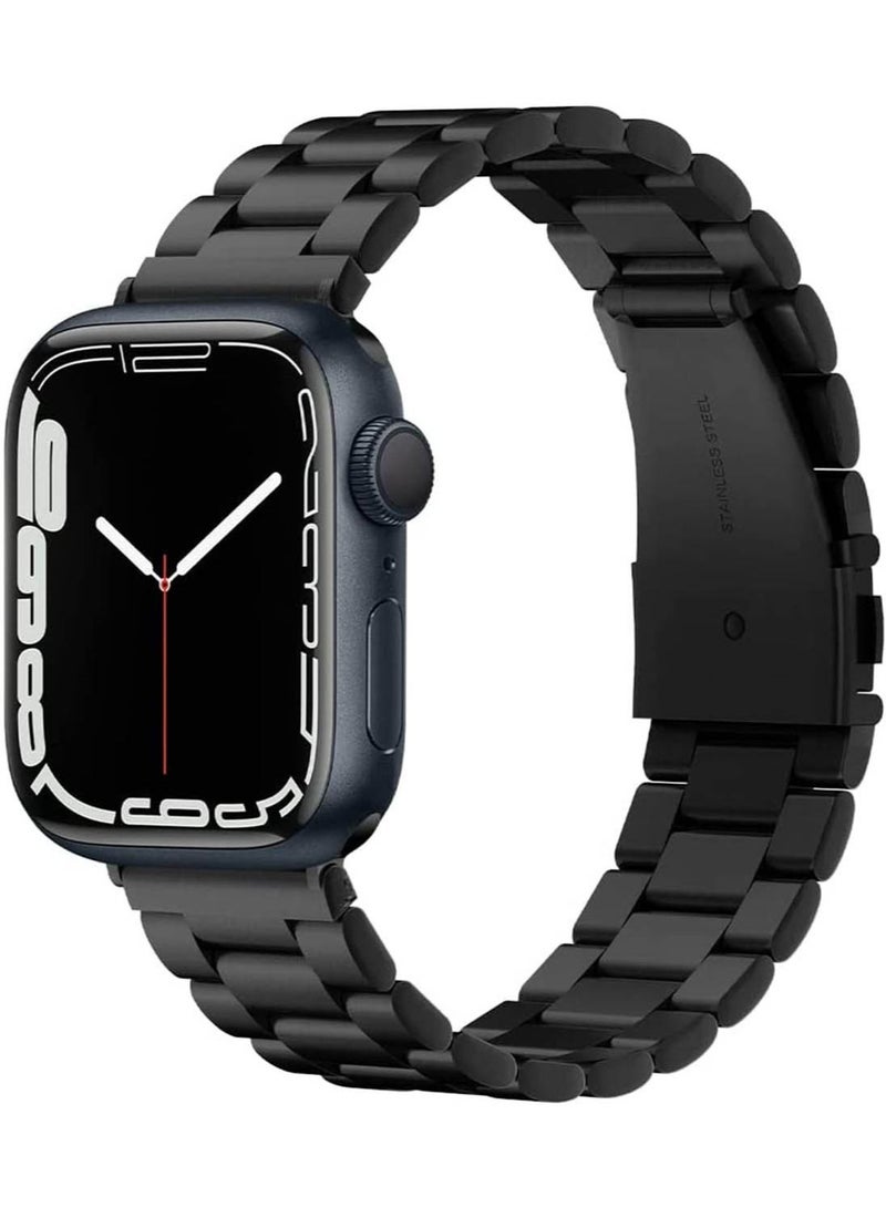 Modern Fit for Apple Watch Ultra 49mm, Series 8/7 (45mm), Series 6/SE2/SE/5/4 (44mm) and Series 3/2/1 (42mm) Band - Black