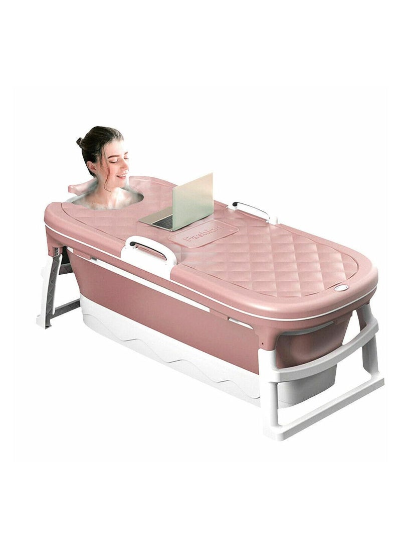Portable Bathtub For Adults, Foldable Children Tub Household Bath Basin, Constant Temperature with Cover